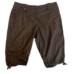 Jones New York sport petite brown cargo Bermuda shorts Sz 12